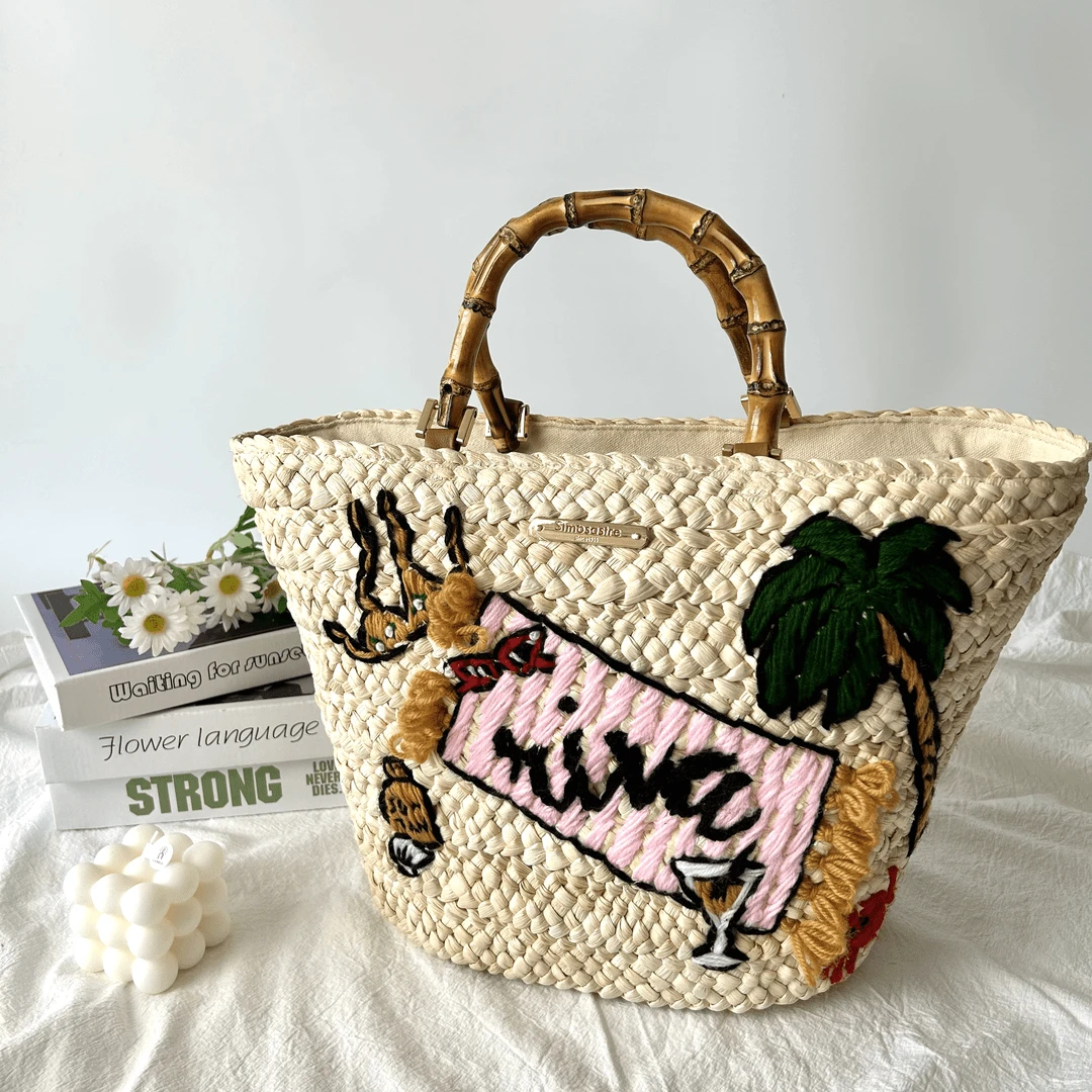 【工厂直销】夏威夷风 手工编织 夏季休闲包