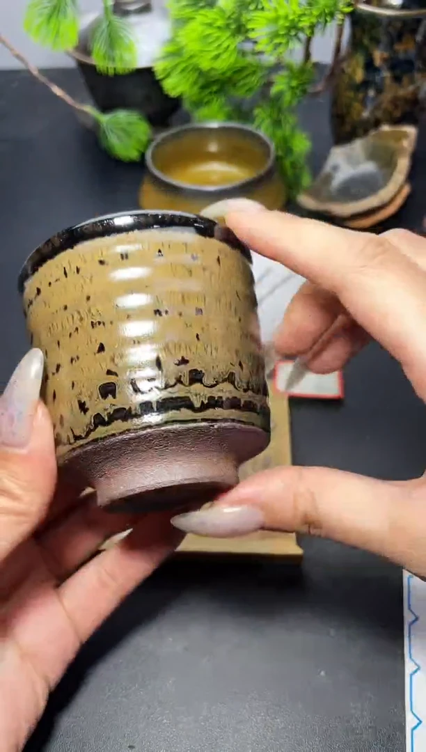 茶盏180（微瑕）叶紫建盏