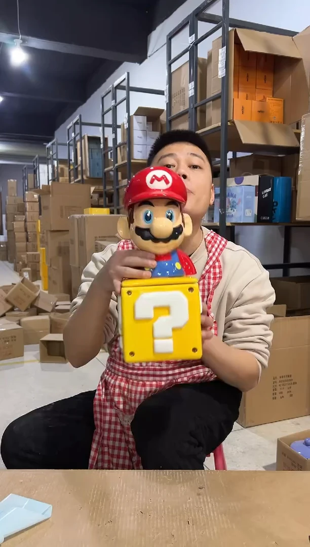 【闪购商品】杯马里奥问号罐一套