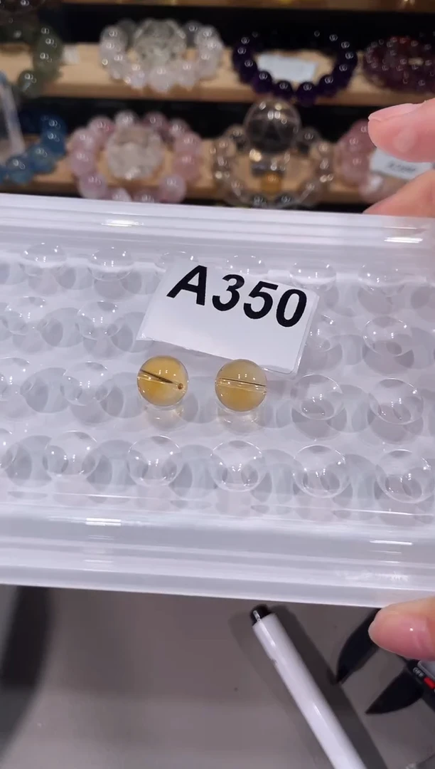 未镶嵌手链水晶A350黄水晶单珠12多样性发一
