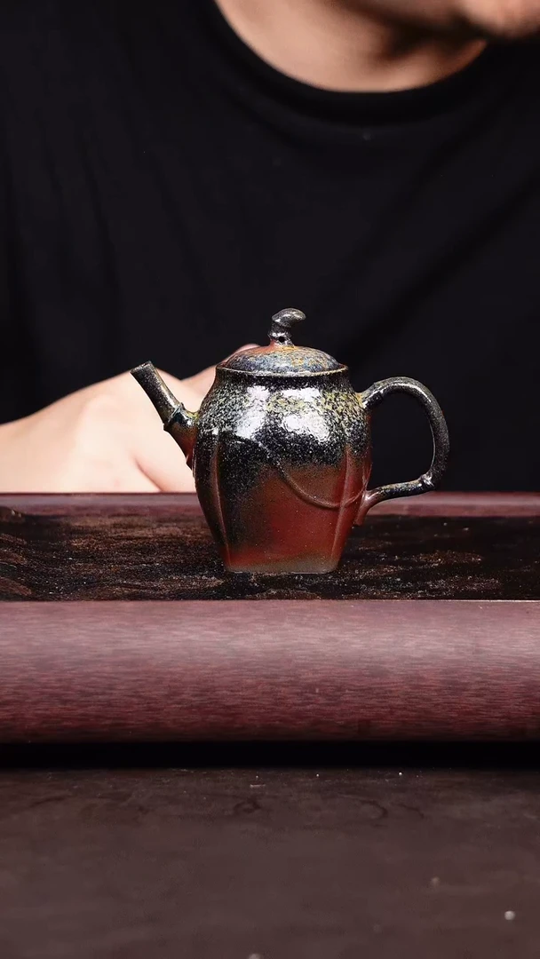 茶壶紫砂柴烧 壶