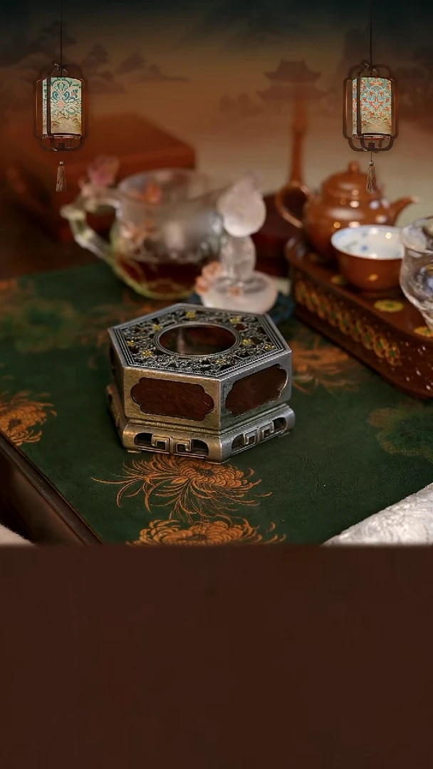 六方形梅花温茶炉