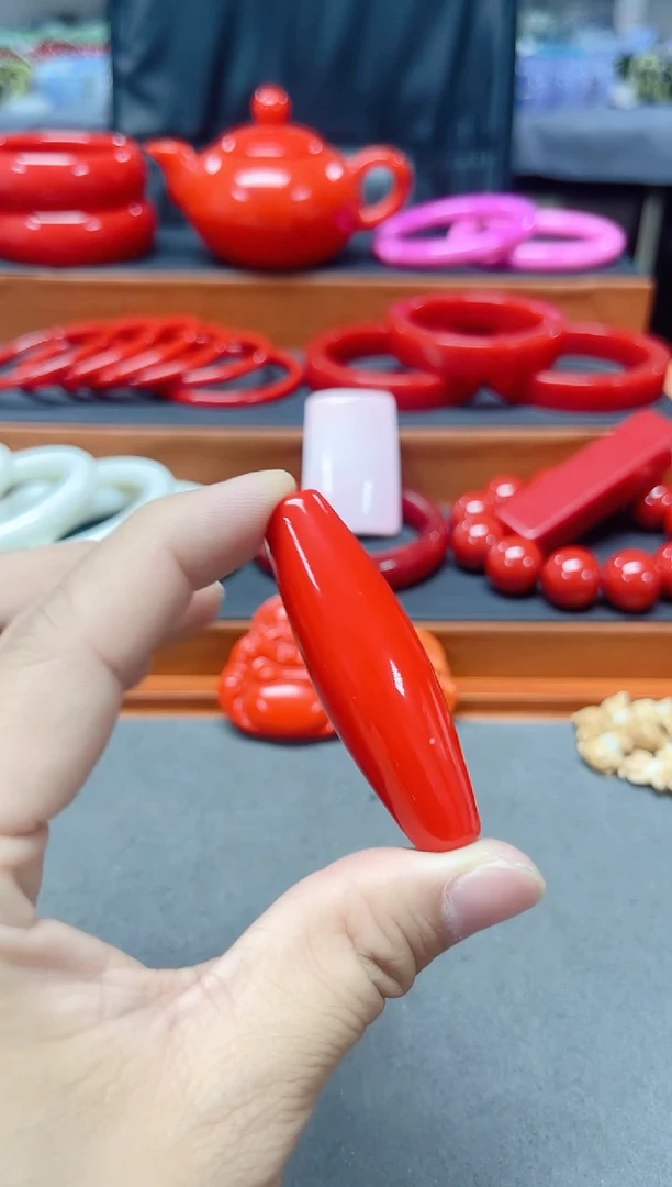 阿*009号精品红色桶珠
