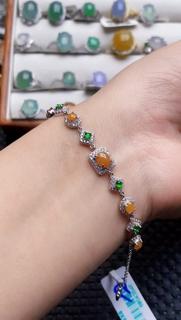 银S925镶嵌戒指翡翠1225