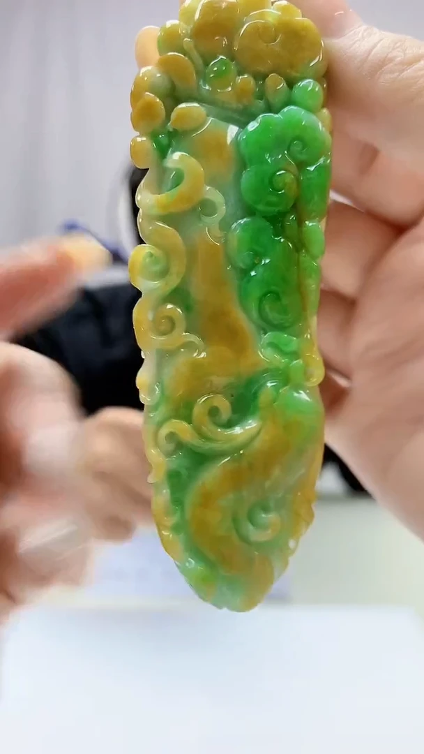 定制翡翠未镶嵌5145DD-毛货挂件175