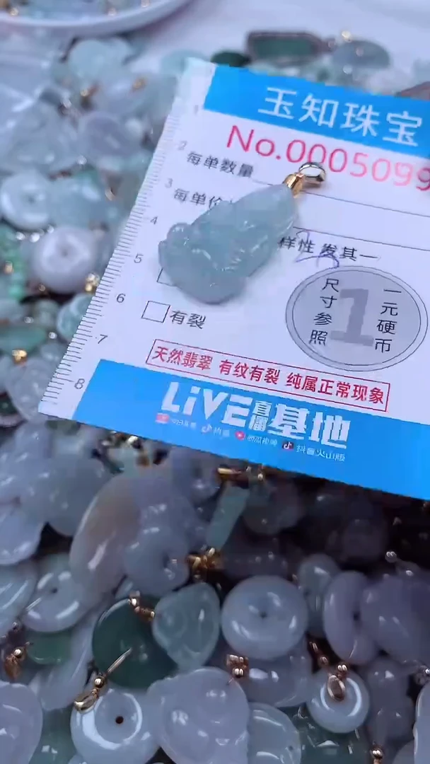 吊坠(不含链)未镶嵌翡翠5099