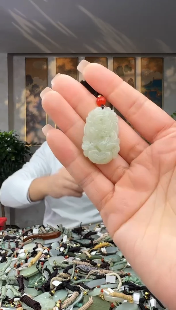 颈饰未镶嵌和田玉拍一发一多样性发货