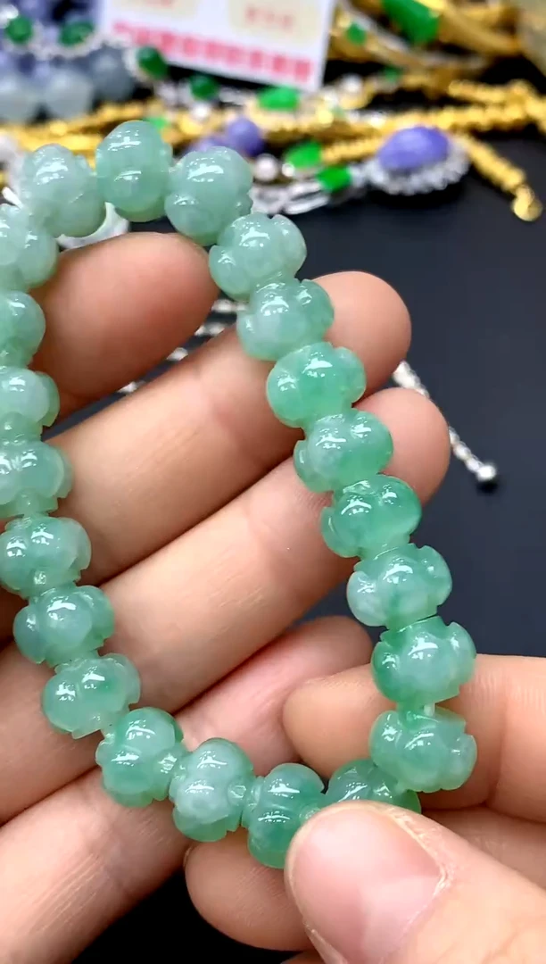 未镶嵌手链翡翠130-中国好珍宝