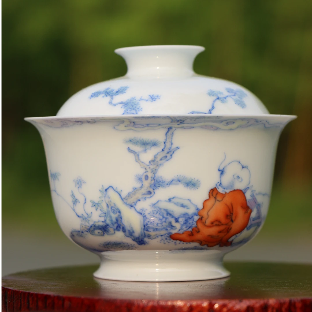 惊！景德镇四大名瓷大号薄胎瓷，薄到透光似无物陶瓷白瓷茶具茶杯