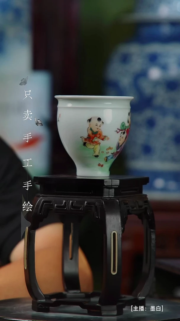 瓷片风****才景德镇手工手绘陶瓷