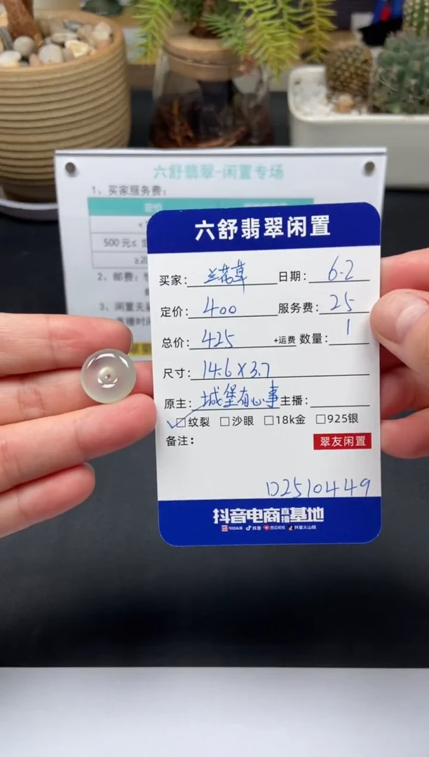 翡翠未镶嵌颈饰D2510449