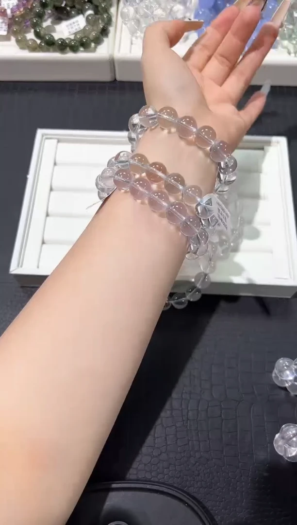 水晶手链未镶嵌16a多样性发其一【1条】默认微瑕12mm