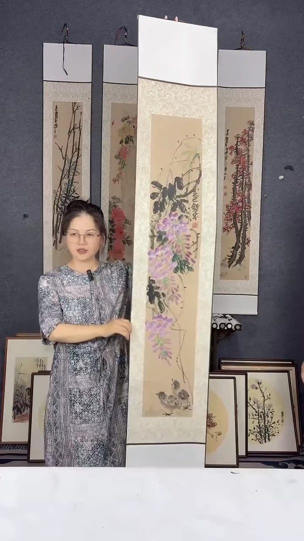 国画175*32吴铁成作品