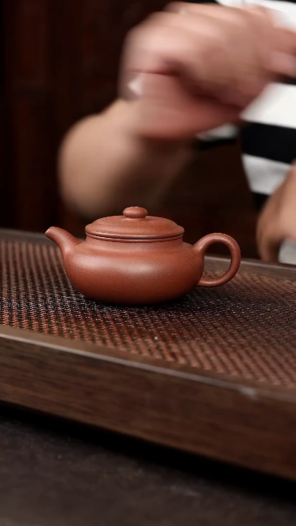 茶壶紫砂底槽清扁腹【带矿标证书】