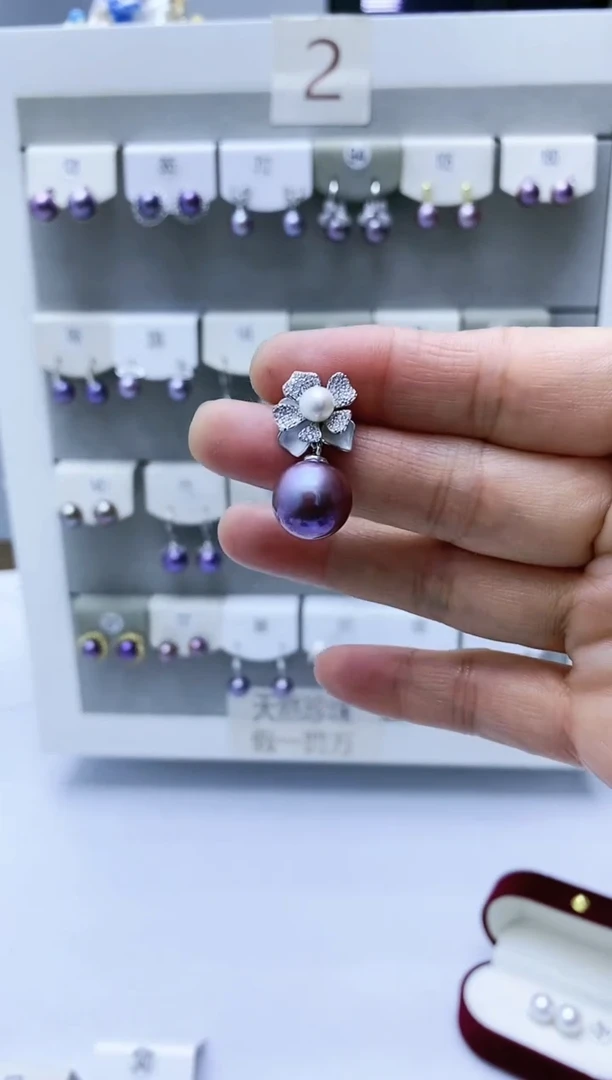 【闪购商品】淡水珍珠耳饰银S925镶嵌302