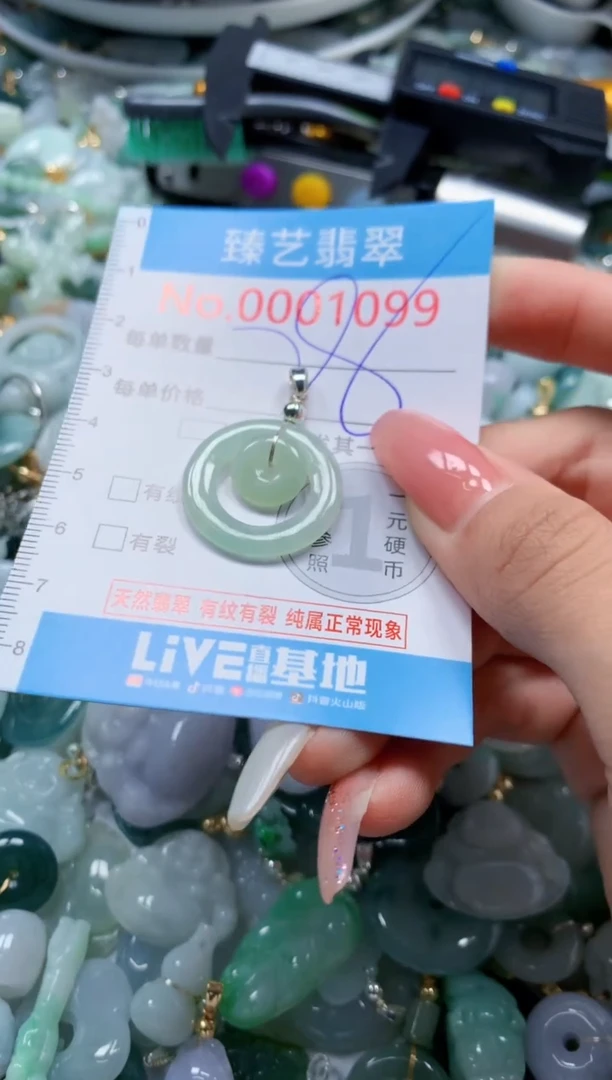 翡翠未镶嵌颈饰1099