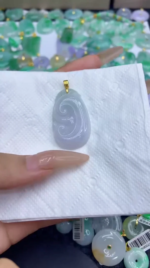 颈饰未镶嵌翡翠天然缅甸A货翡翠