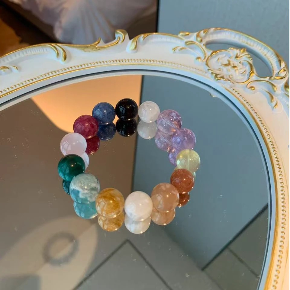 多宝孔雀水晶女款氛围感手串多样性发其一