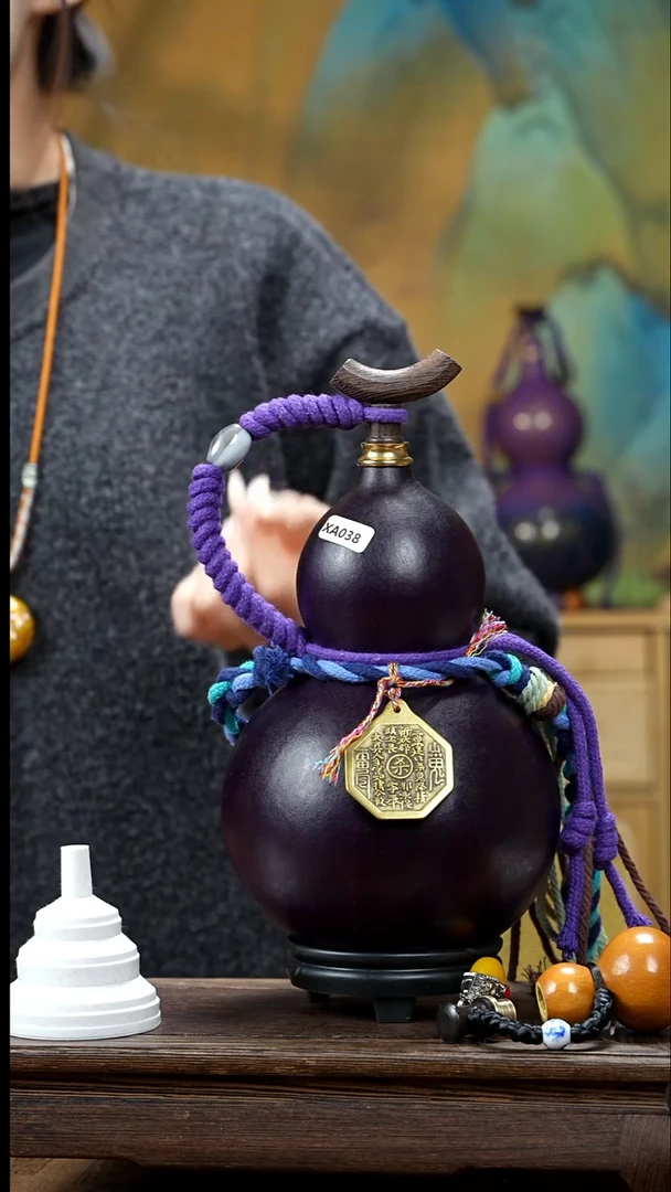 XA038藏绳款酒葫芦（现货现发）+原色小手捏