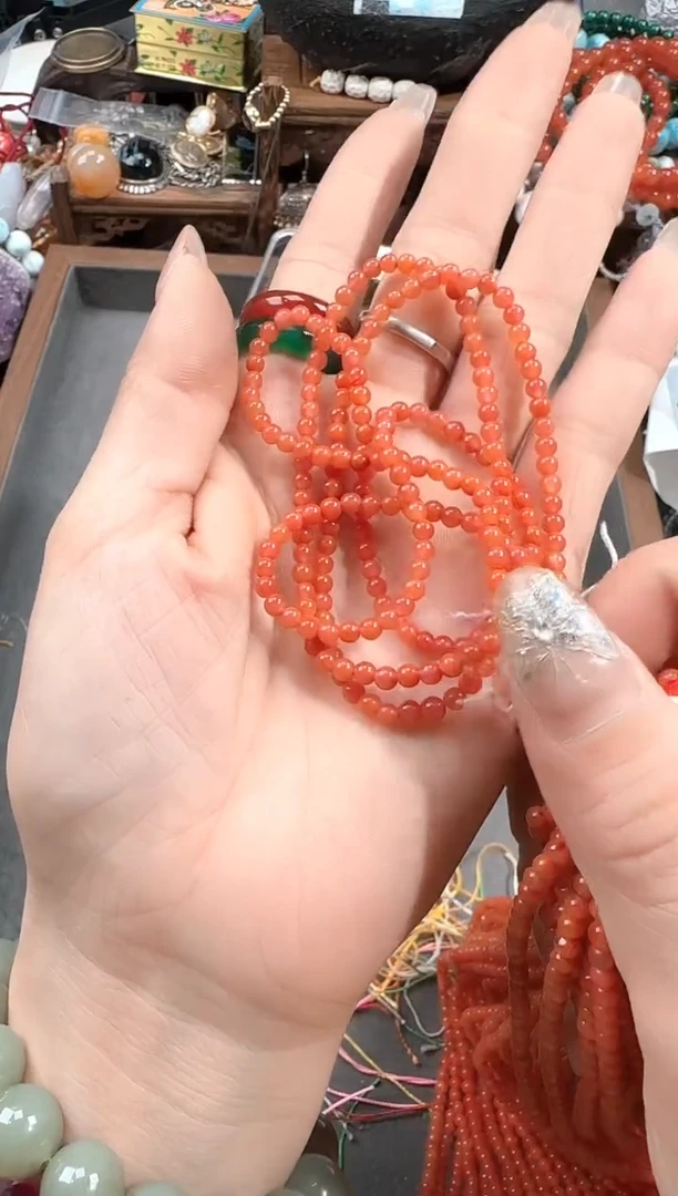 南红玛瑙未镶嵌珠宝半成品卡3+