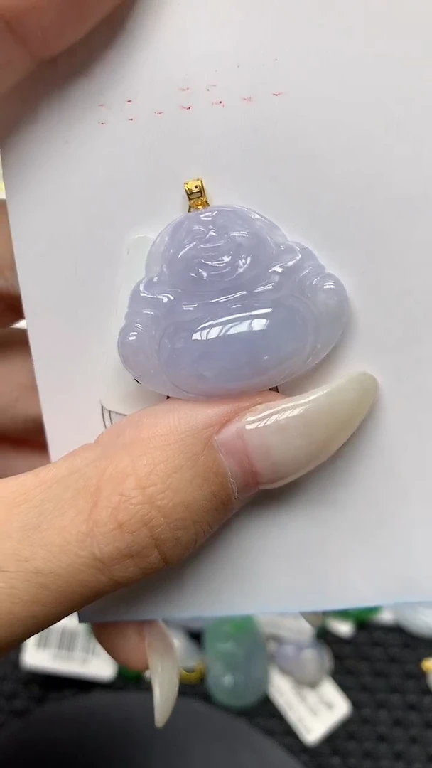 颈饰18K金镶嵌翡翠11111111111