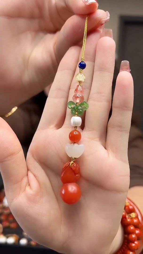 【闪购商品】南红玛瑙手机链未镶嵌/葫芦款