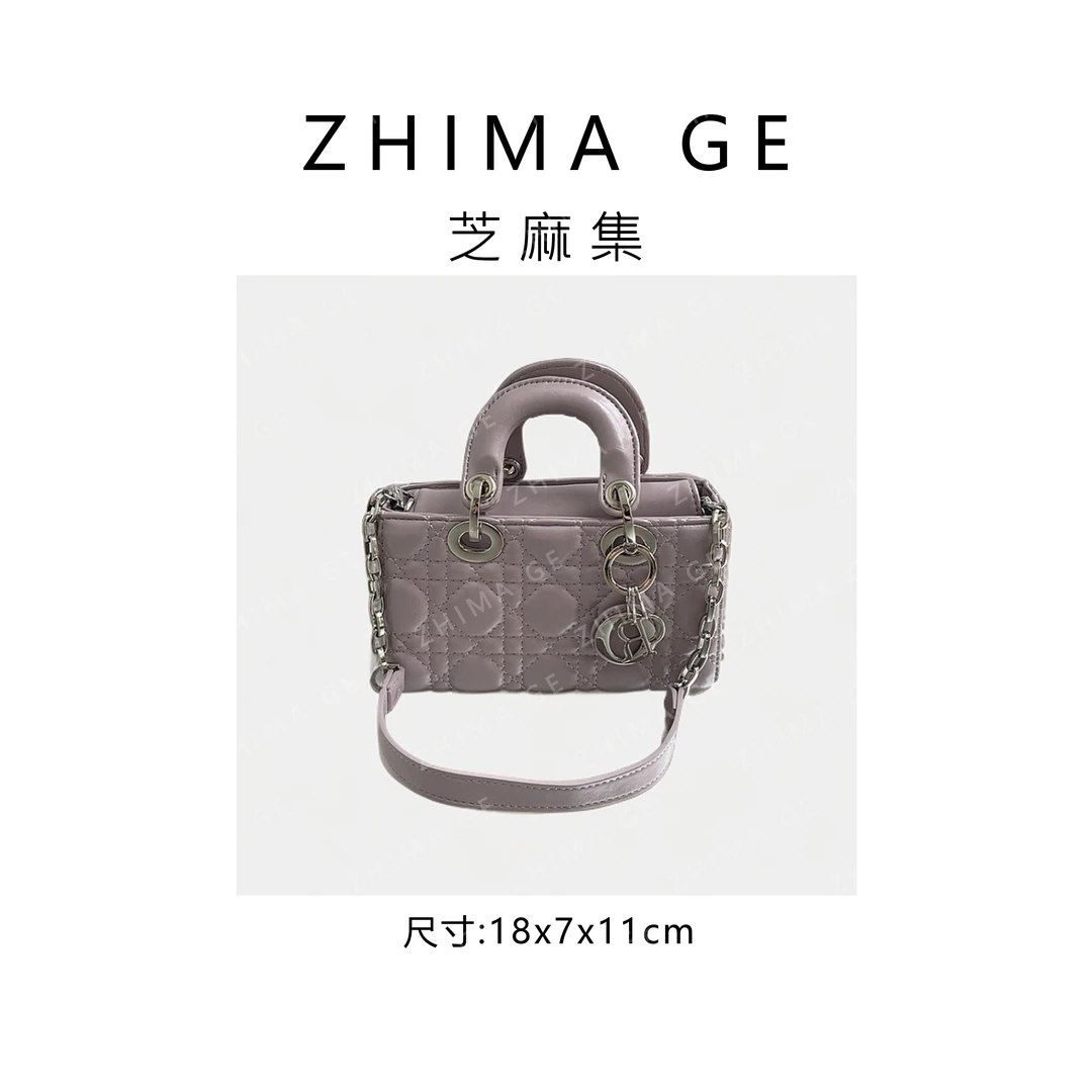 【芝麻集】SK-82329-2-莫奈紫RAIN.CUN休闲百搭腋下斜跨轻奢女包