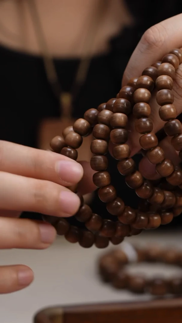 檀香木手串/手链老山檀香8*9老型多样式发其一钢印料