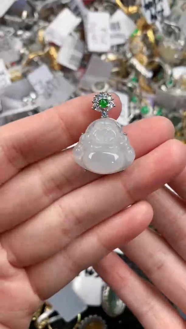 银S925镶嵌戒指翡翠3333                  2