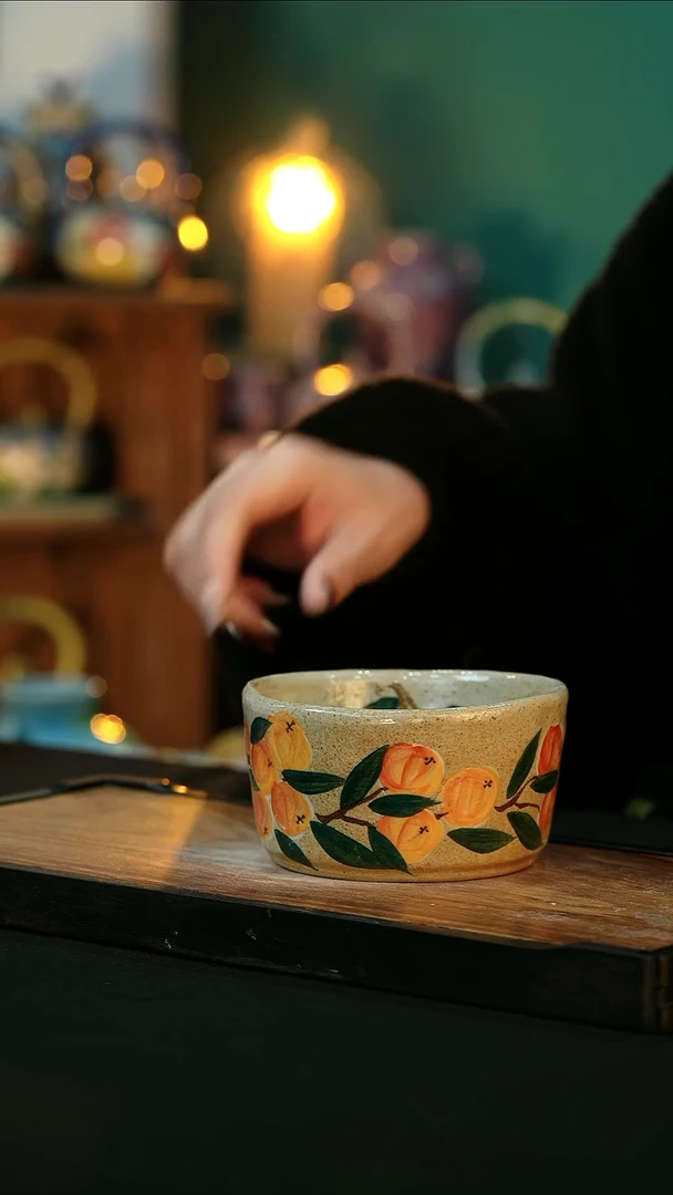 【闪购商品】杯手绘心瓷陶瓷 浮力