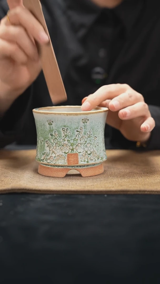 9-23-129花盆口径7.5瑕