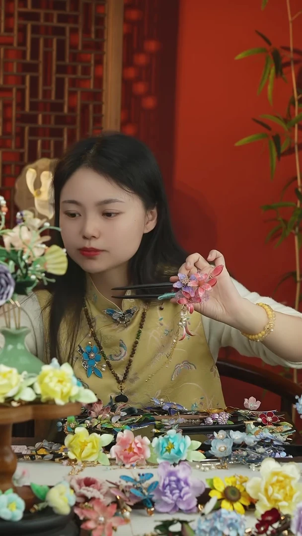 刺绣闪购纯手工非遗国风饰品