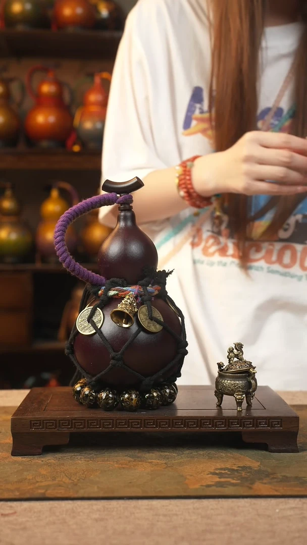 396大漆葫芦一物一拍记葫堂出品不带手串