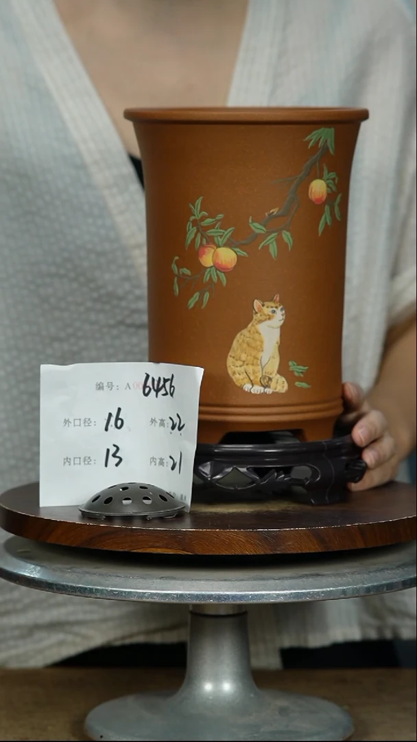紫砂花盆6456+S紫砂花盆紫砂