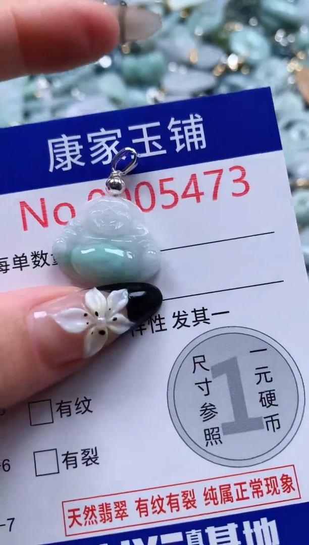 翡翠未镶嵌吊坠(不含链)5473