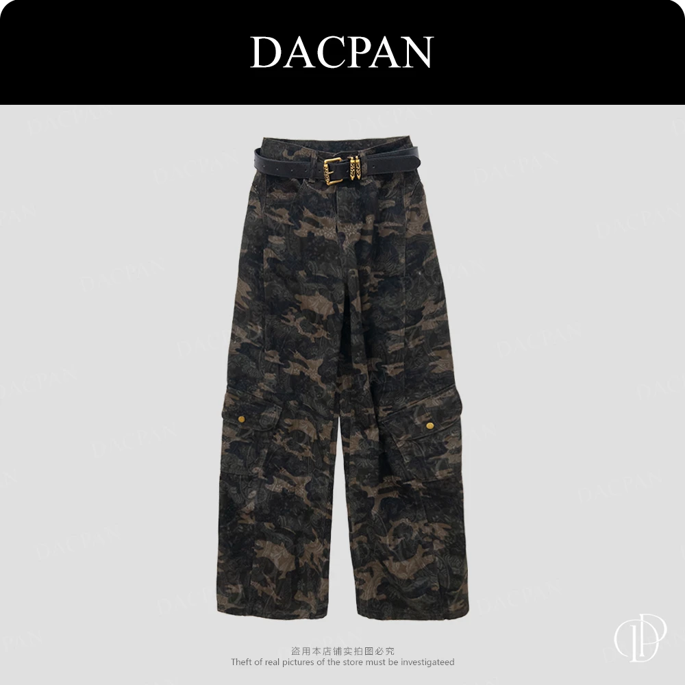 DACPAN-“米兰游记”美式迷彩直筒裤  2025/盼·PP 508290