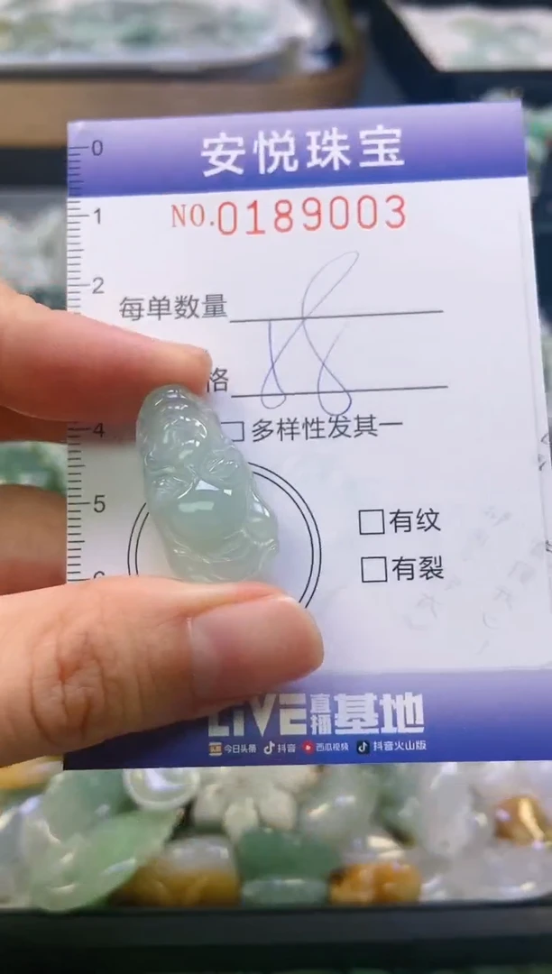 翡翠未镶嵌颈饰闪购0189003