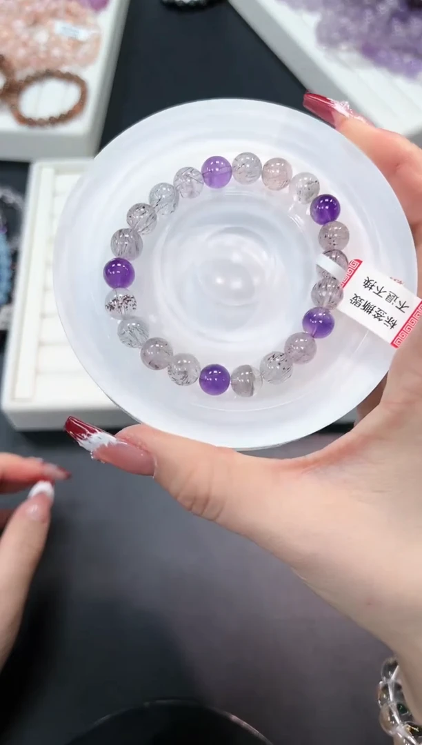 【闪购商品】水晶手串未镶嵌92f多样性发其一/1条默认微瑕