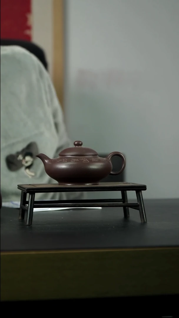 茶壶紫砂B12可人虚扁