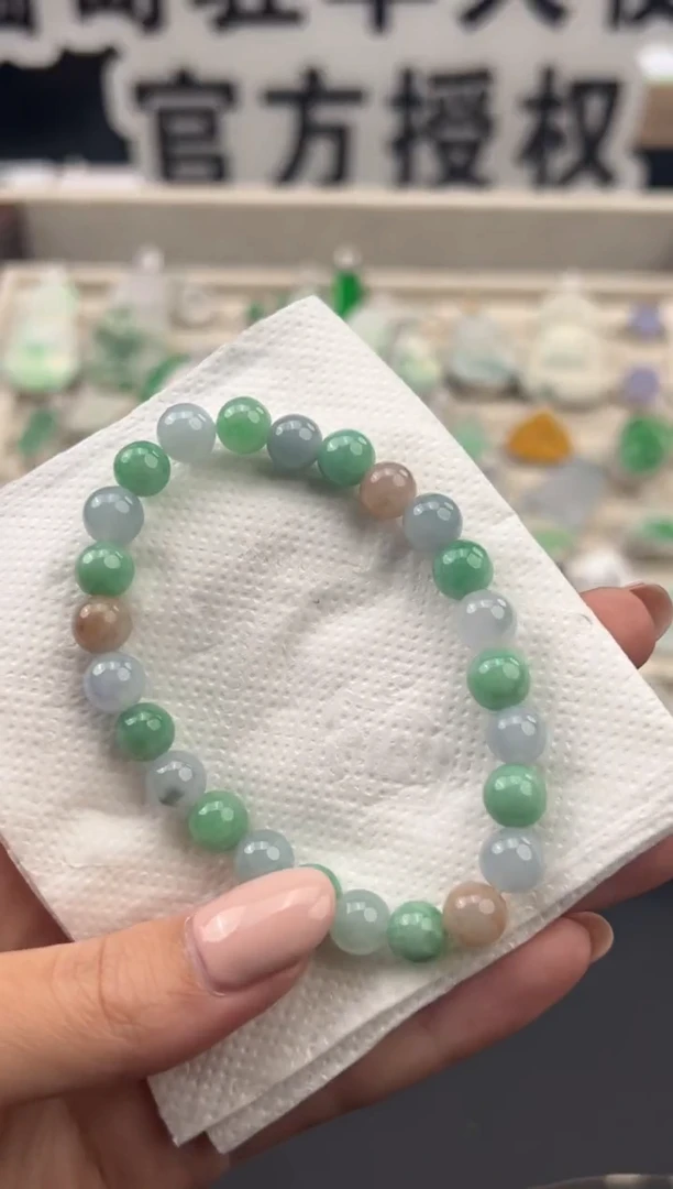 未镶嵌手串翡翠 缅甸珠宝严选