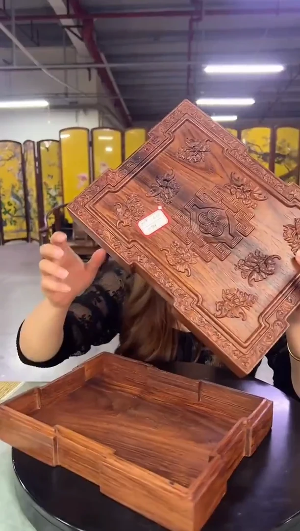 木盛**翁DZ1032-P7MK--福寿长方盒（拍）180023