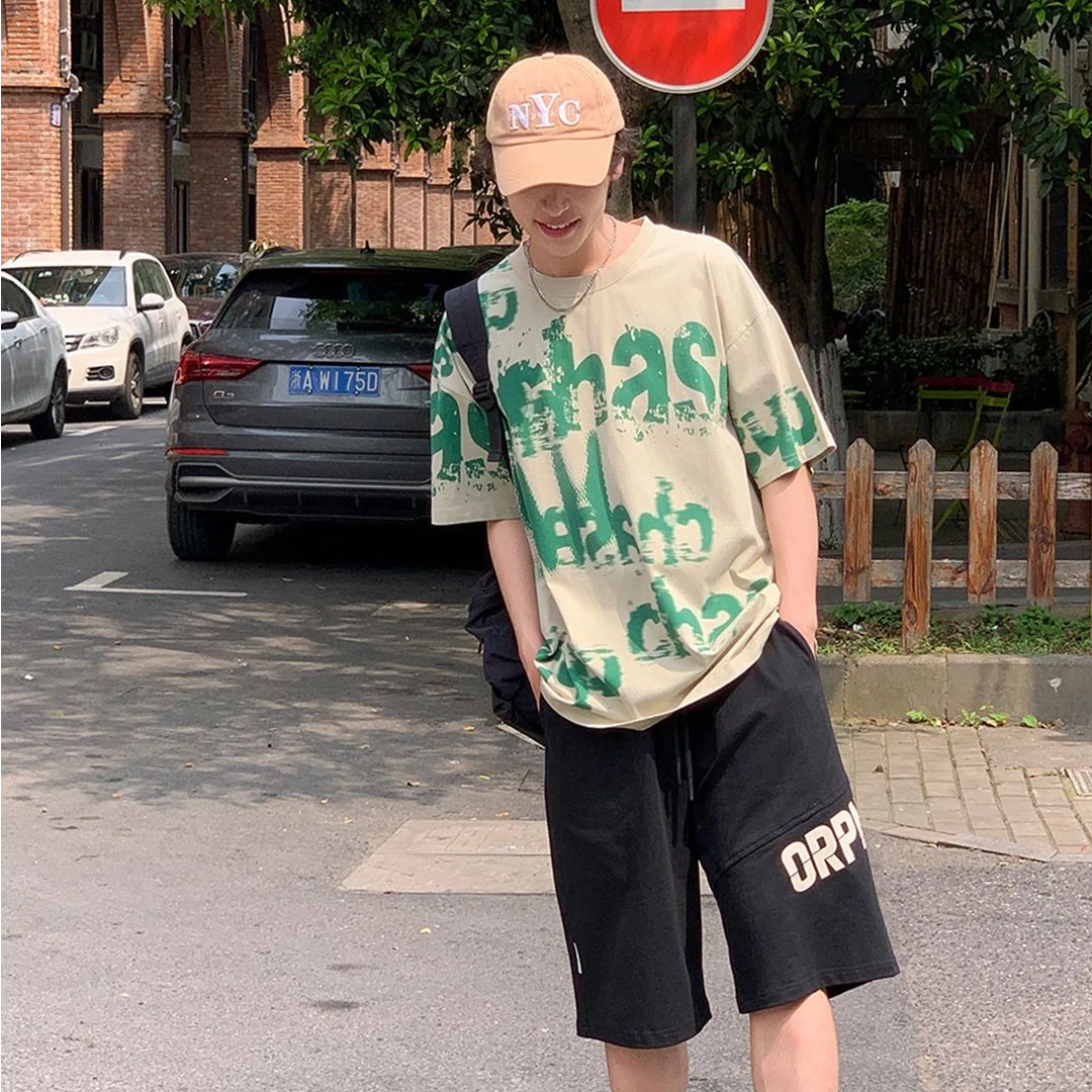 27505高端专享老林家夏季天花板男宝短袖卡其（B）