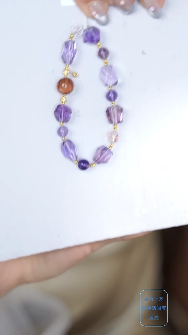 水晶手链18K金镶嵌@@@@@@@@@@@