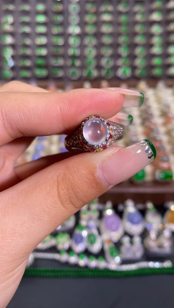 未镶嵌戒指翡翠天然缅甸A货翡翠未镶嵌 粉丝福利