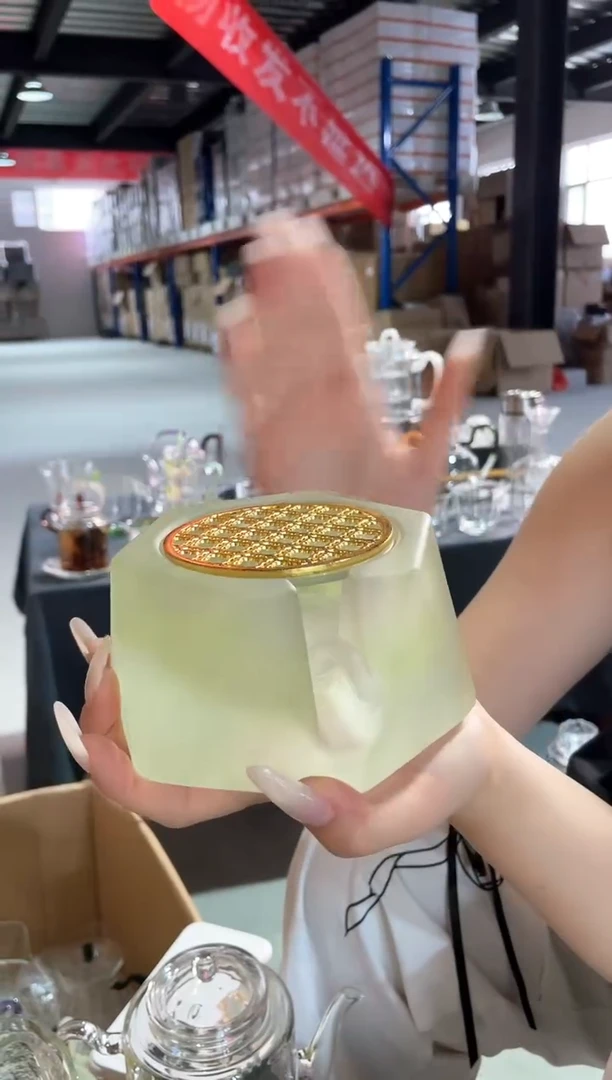 琉璃温茶器绿色磨砂