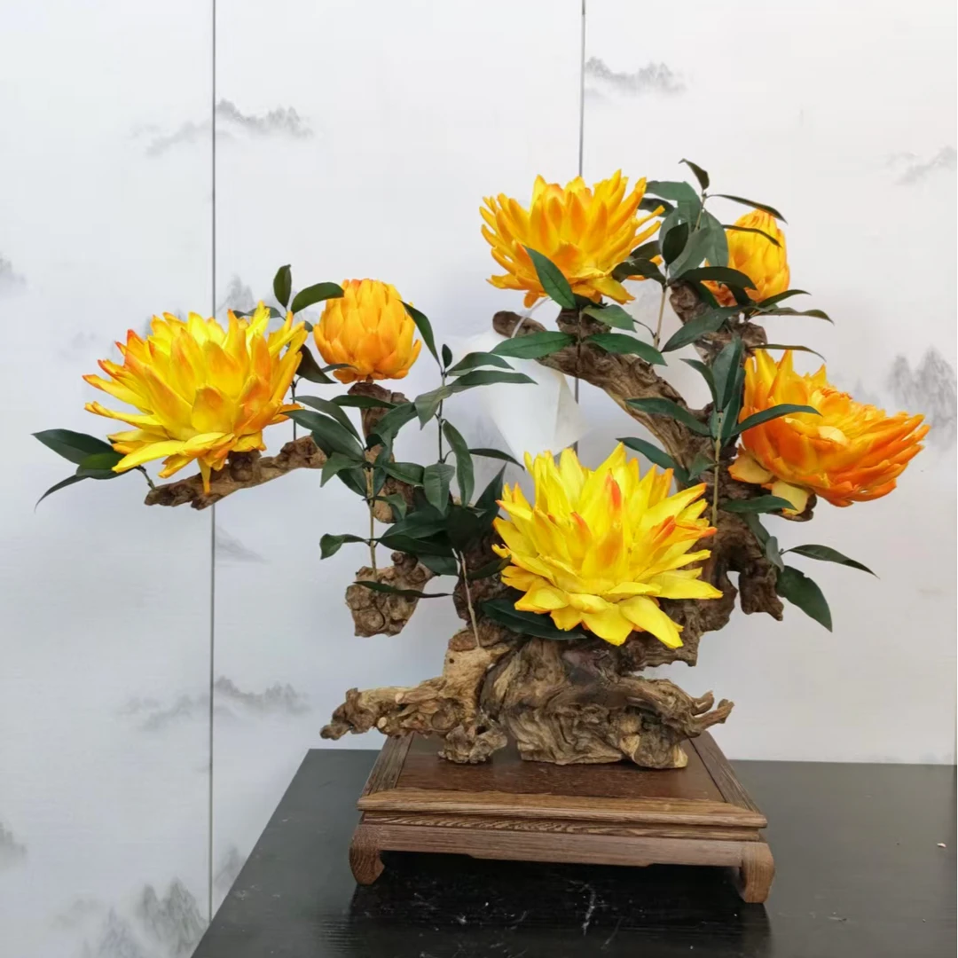 【招财进宝】永生花家居造景摆件