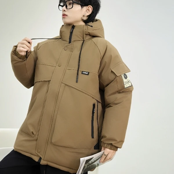 【实体现货库存】男童青少年冬季派克棉服休闲加厚保暖连帽派克M907