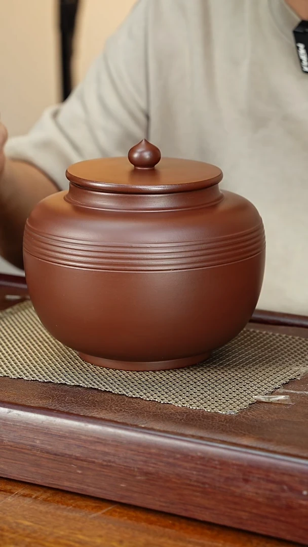 宜兴原矿紫砂茶叶罐
