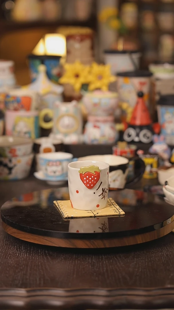 摆件景德镇釉下彩绘设计师款式陶瓷