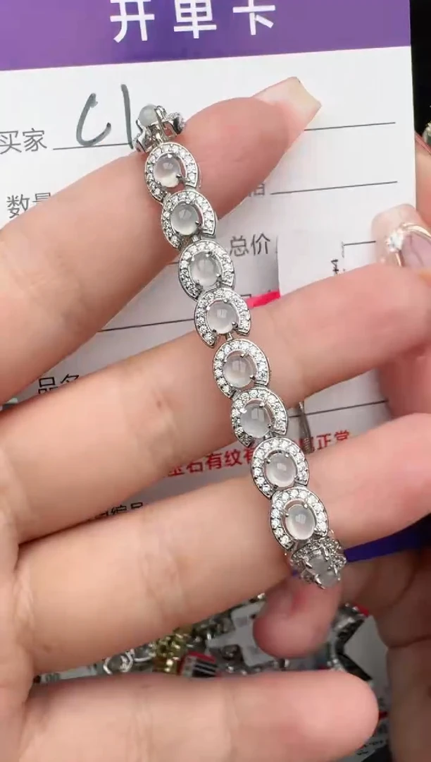 翡翠戒指银S925镶嵌1111